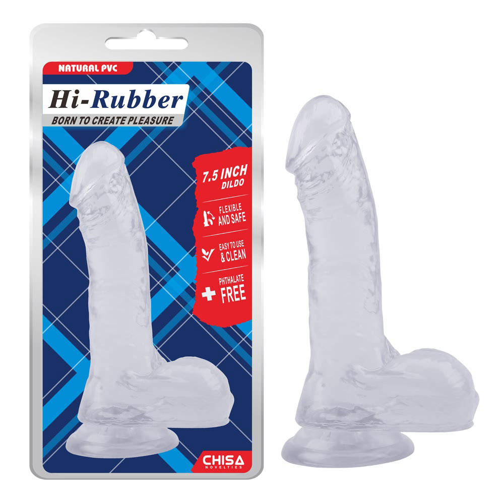 7,5 hüvelykes Dildo-Clear