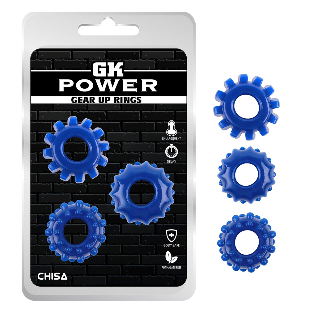 Gear Up Rings-Blue